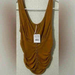 Free People Brown Tank Top